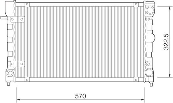 MAGNETI MARELLI Radiators, Motora dzesēšanas sistēma 350213271000